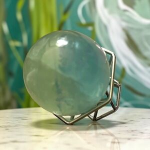 Green Fluorite Crystal Sphere